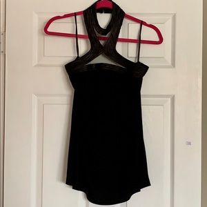 Black halter top